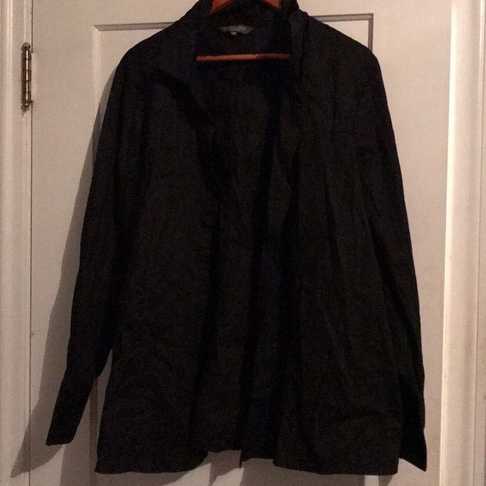 Black button down shirt